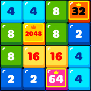 Play Merge and Double Online Free - Tile Matching Game | Big Numbers Challenge Icon