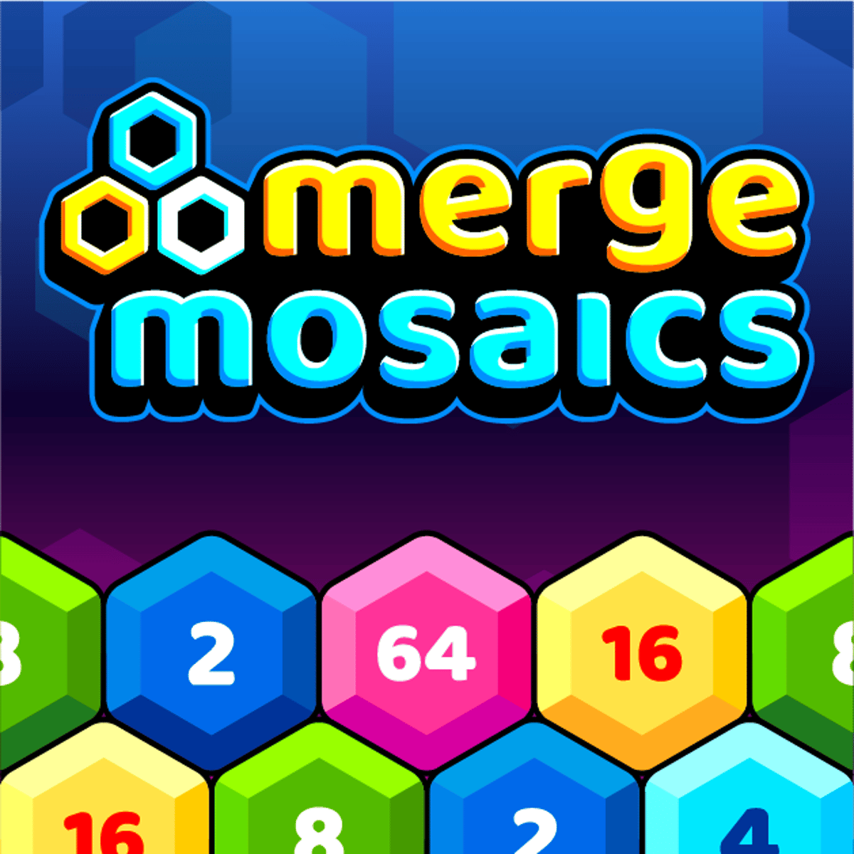 Play Merge Mosaics Online - Free Number Puzzle Game Icon